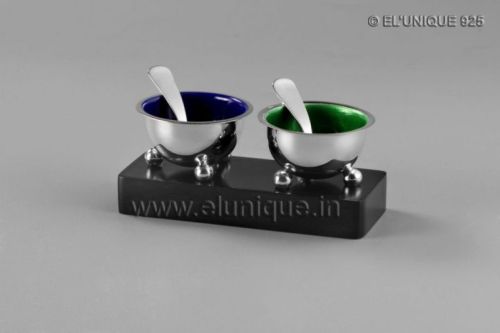 Sterling Silver Salt & Pepper Bowl Set