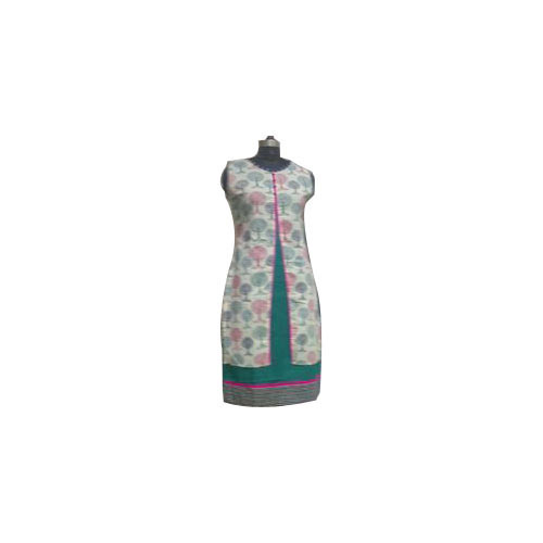 Sleeveless Front Cut Kurtis