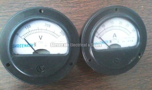 Round Shaped Ampere Volt Meter