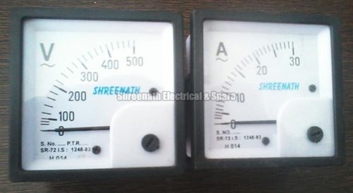 Square Shaped Ampere Volt Meter