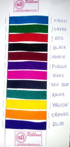 Tafeta Flocked Velvet Ribbons, Width : 100 50 Meter