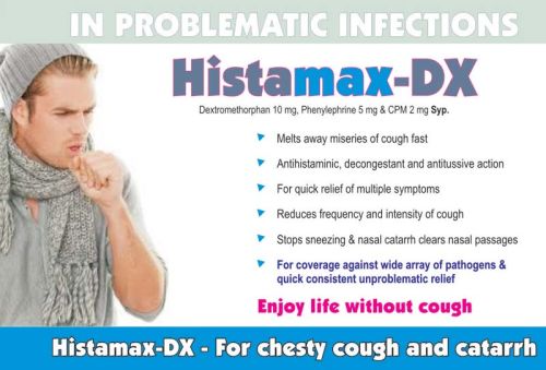 Histamax-DX Syrup, Packaging Type : Plastic Bottle