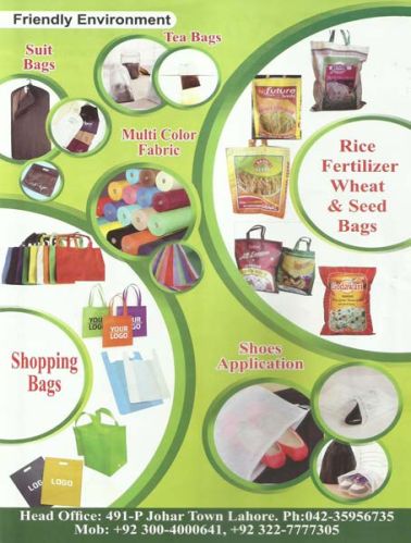 Non woven fabric, Material : Polyester