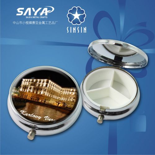 Zinc alloy Souvenir Pill Box, Packaging Type : free design