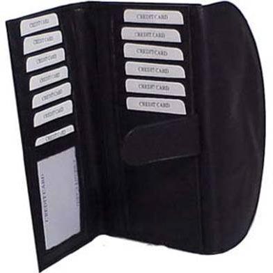 Leather Ladies Wallet, Size : 19X8.5cm