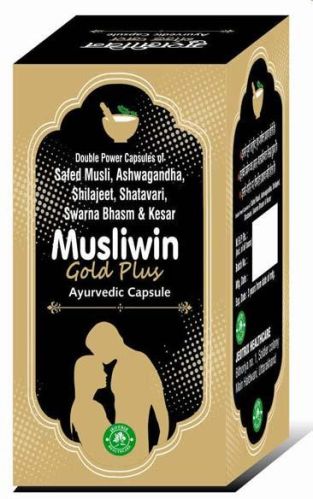 Musliwin Gold Plus Ayurvedic Capsules, Packaging Type : Bottle