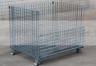 Steel Galvanized Foldable Wire Mesh Warehouse Container