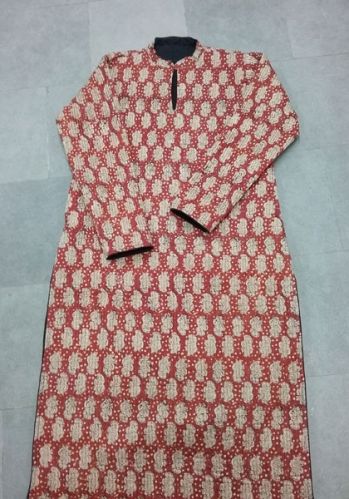 Printed Quilted Cotton Kurta, Feature : Dry Cleaning