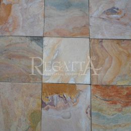 Rectangle Raja Red Slate Stone, For Construction, Flooring