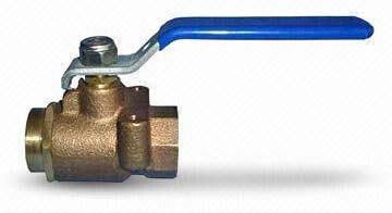 Three Way Bronze Ball Valve