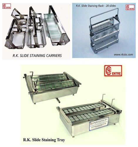 Polished Metal Slide Staining Rack, Size : 8-200cm