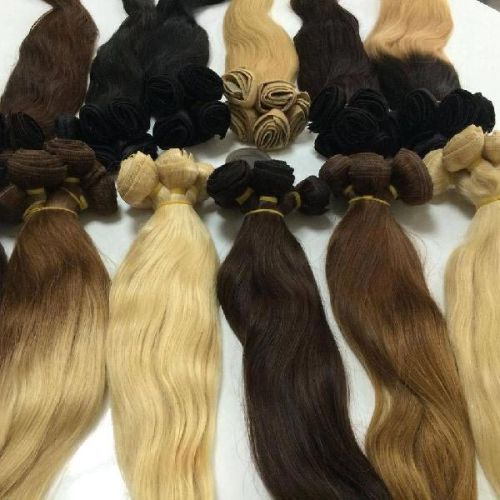 Double Color Straight Human Hair, For Parlour, Personal, Length : 10-20Inch