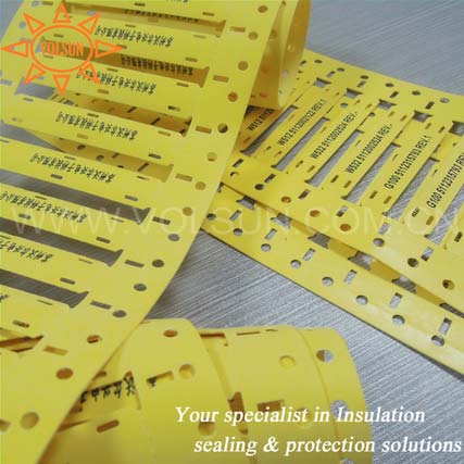 Replace Tyco Cable Marker Sleeve, Packaging Type : yellow, white