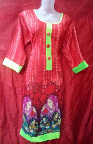 Ladies cotton kurtis, Size : L, M, XL