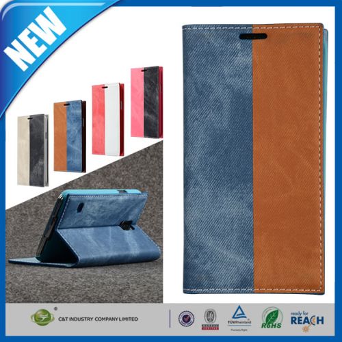 Dual Color Magnetic PU Leather Protective Case Cover For Samsung Galaxy Note 4