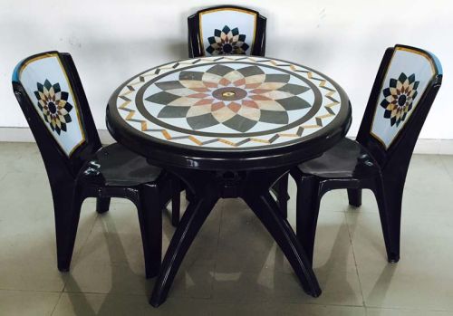 Injection Molded Plastic Dining Table