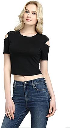 Cotton Plain Ladies Tops,ladies Tops, Feature : Skin Friendly