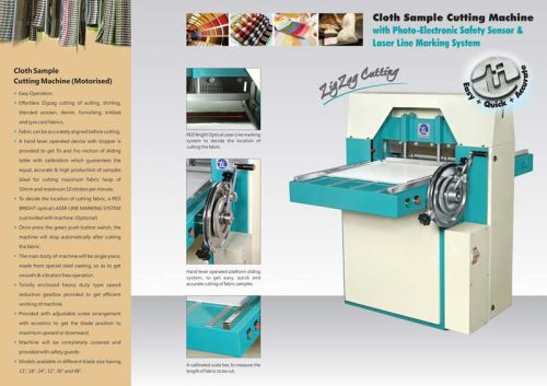 TECHNOCRAFT Cloth Sample Cutting Machine