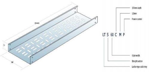 Straight Section Perforated Cable Tray