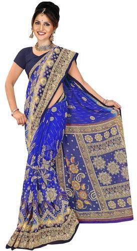 Printed Sarees, Material : Linen And Cotton Blend