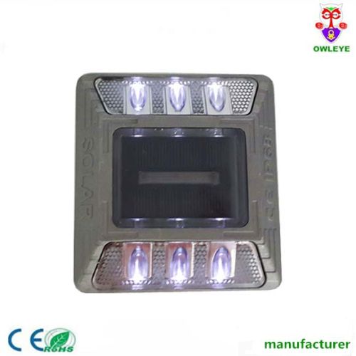 Flash Or Steady 6pcs LED Aluminium Solar Road Stud