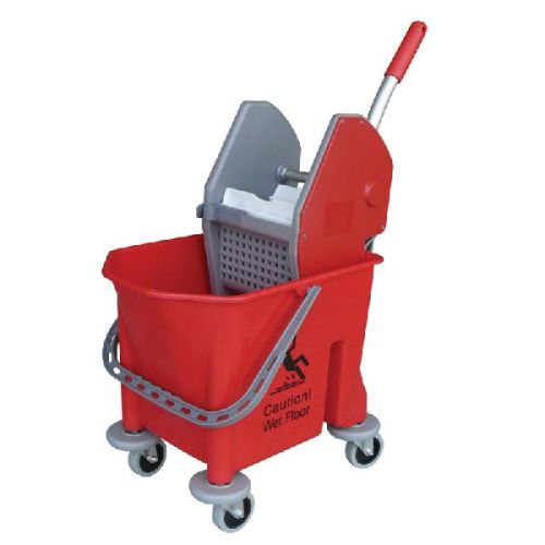 Plastic Single Bucket Wringer Trolley, Feature : Durable