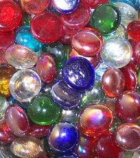 Coloured Glass Pebbles