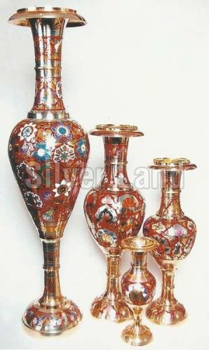 Brass Flower Vase Set