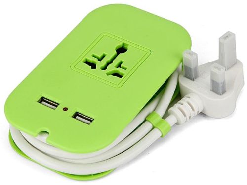 Electric Plug Adaptor, Packaging Type : Green/Red