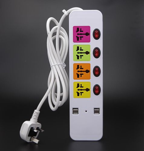 USB Power Strip, Packaging Type : white