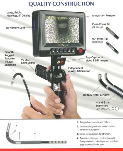 Video Borescopes for Industrial Inspection