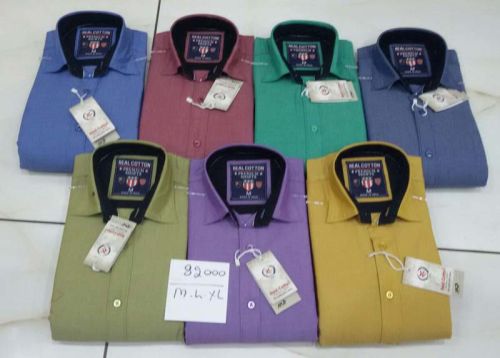 FULL SLEEVE COTTON Gents Casual Plain Shirts, Gender : MALE