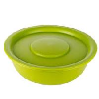 Plastic Lid Bowl, Color : Green, Bowl Size : 6 Inches