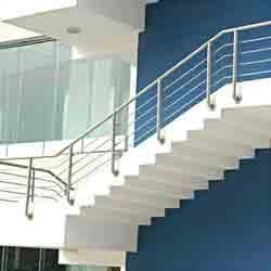 Stainless Steel Railing, For Stairs, Form : Solid