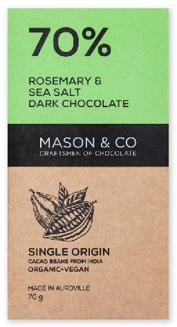 Rosemary and Sea Salt Dark Chocolate Bar