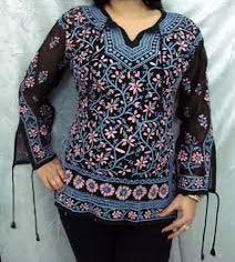 Ladies Chikan Tops