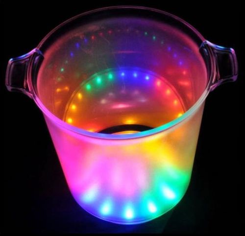 LED Flashing Plastic Ice Bucket