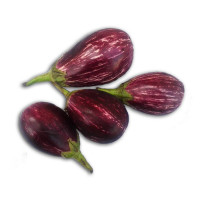 Organic Brinjal Purpulish White