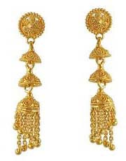 Gold Earrings, Style : Antique