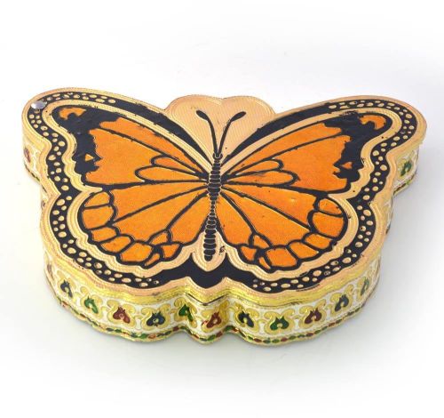Butterfly Shape Jaipuri Gold Minakari Dryfruit Box