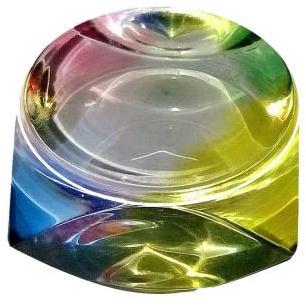 Glossy Multicolor Acrylic Paperweight, For School, Pattern : Plain