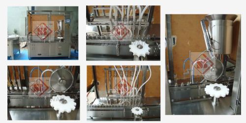 Automatic Eight Head Liquid Vial Filling With Rubber Stoppering Machine