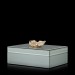 Agate Silver Grey Glass Multiuse Box
