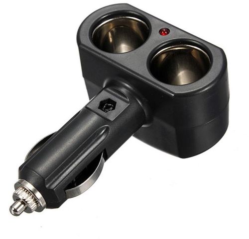 12v Car Motorbike Cigarette Lighter 2 Way Double Socket Adaptor