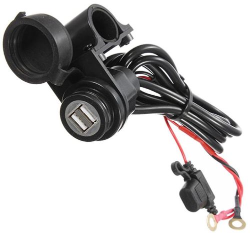 Car Motorcycle Boat Waterproof Dual USB Power Port 5v 2.1a