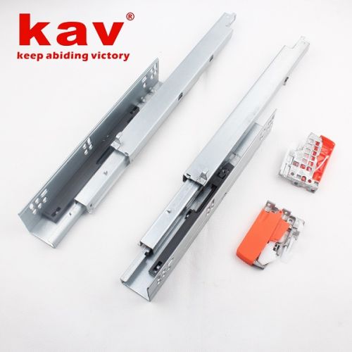 Triple Extension Push To Open Concealed Drawer Slides