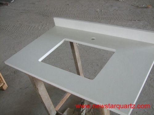 White With Starlight Quartz Vanity Top