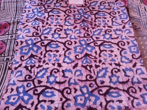 Printed Sand Batik Running Fabric, Technics : Woven