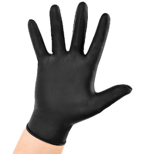 7235 Vinyl Black Non-Sterile Examination Nitrile Gloves