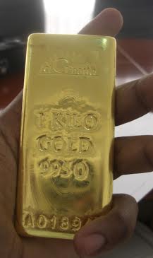 Gold bar, Purity : 99.99%